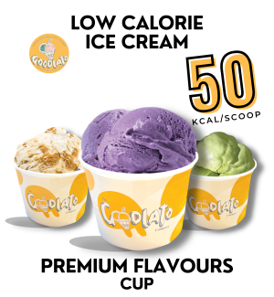 low calorie ice cream cup size premium flavours